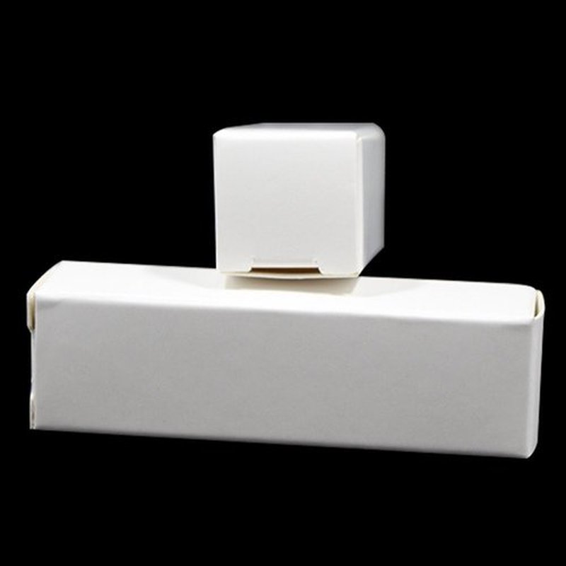 BAT Pack 50 Pack 0.78x0.78x3.34 inch Rectangle Kraft Paper DIY Lipstick White Boxes Beauty Accessories Essence Oil Lipstick Bottle Packaging Gift Makeup Organzier Tube Storage