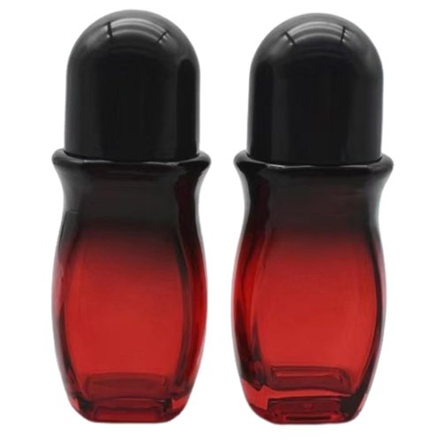 BFLCTTBD 2pcs 50ml Glass Bottle Roller Ball Large Empty Roller Bottles Refillable Rollerball Bottles for Perfume Essential Oils Deodorant