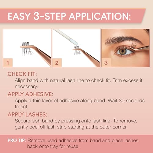 Ardell Half Naked Lashes - 421, Delicately Handcrafted Half Lashes, 5-pairs, 1-pack