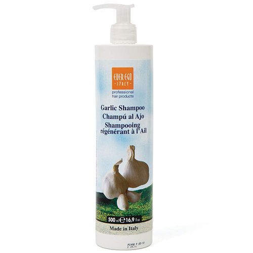 Ever Ego Italy Garlic Shampoo For Damaged, Bleached or Colored Hair | Repairing And Hydrating Hair Care Product For Men And Women | 500ml Bottle