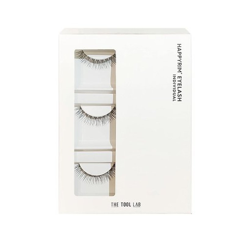 THE TOOL LAB Happyrim 2nd Eyelash Individual 3type 1pack(3pairs) ‐ Eyelash Soft Eyelashes Natural Popular Dramatic False Eyelashes (G113I)