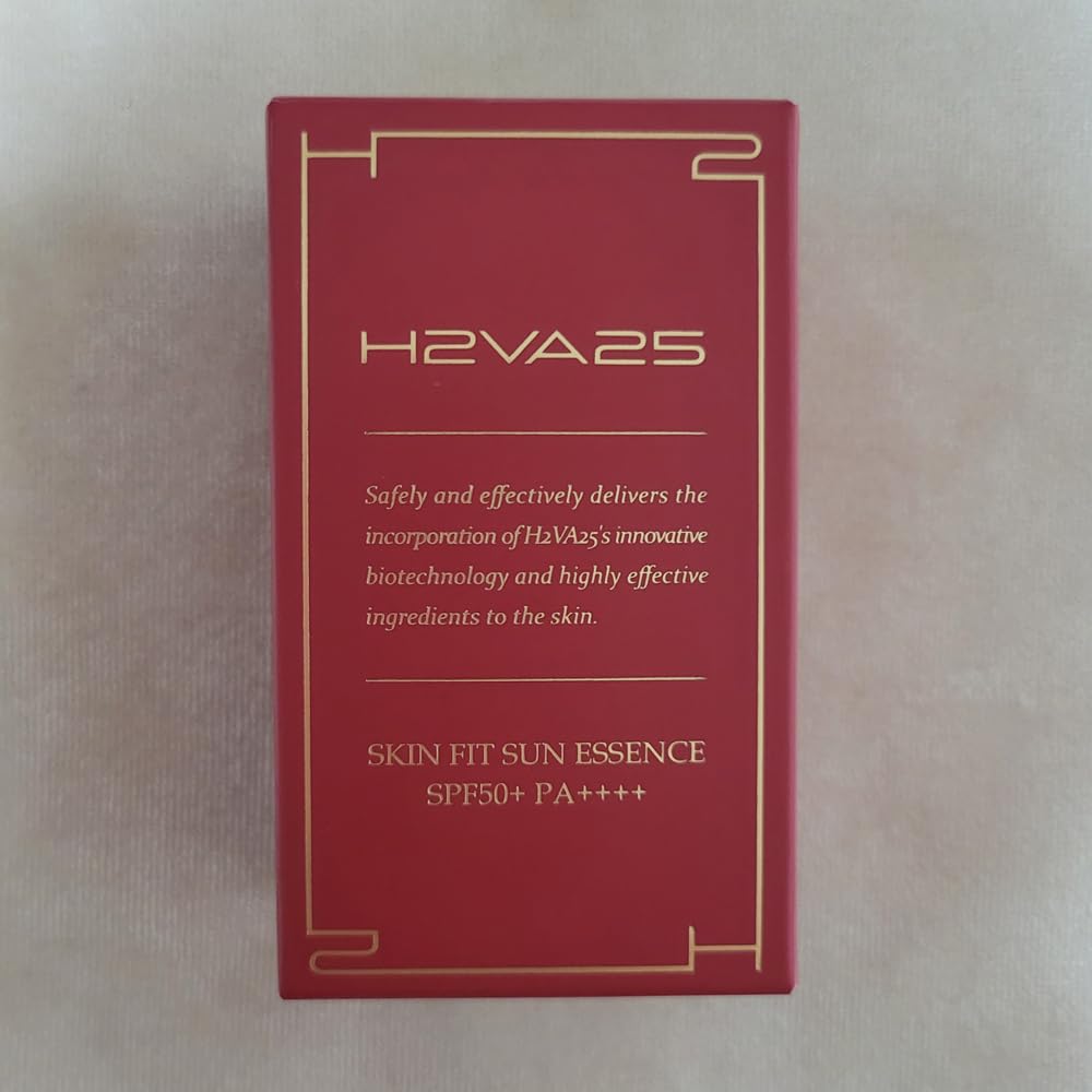 H2VA25 Skin Fit Sun Essence SPF50+ PA++++ 50ml / 1.69 FL.oz Moisturizing Sunblock Reef-Safe Sunscreen K-Beauty