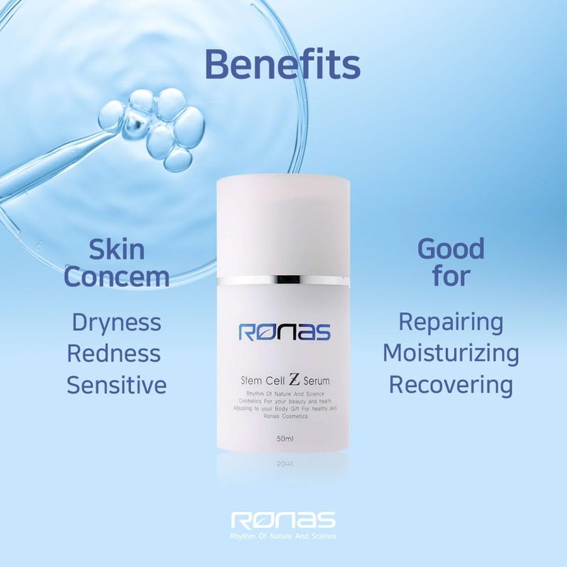 Ronas Stem Cell Z Serum - Anti-Aging Facial Treatment | 1.69 oz
