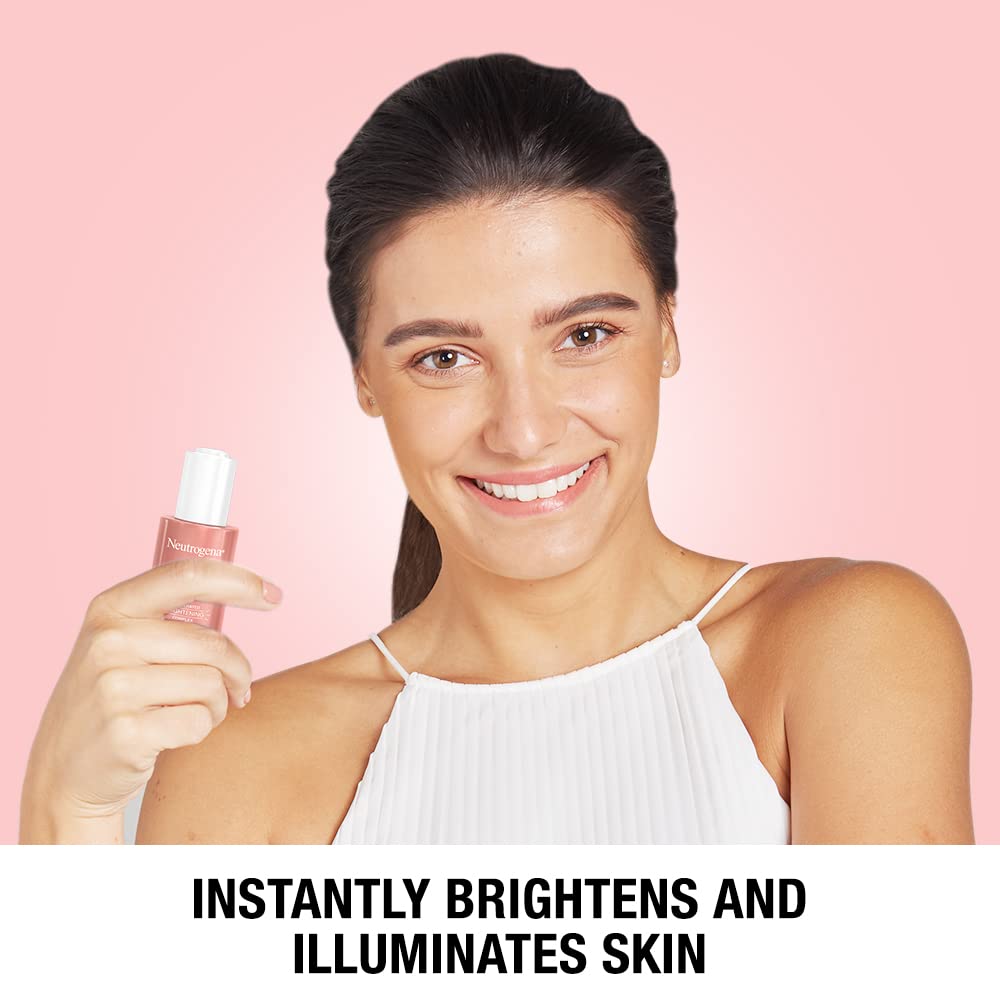 Neutrogena Bright Boost Illuminating Face Serum with Neoglucosamine & Turmeric Extract for Even Skin Tone, Resurfacing Serum for Face to Reduce Dark Spots & Hyperpigmentation, 0.3 fl. oz