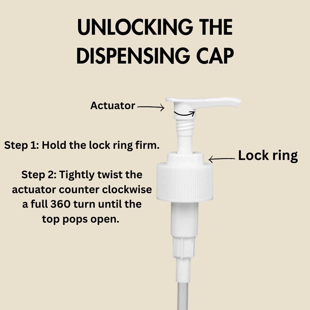 Speak Naturals Soap Bottle Pumps - Fits 32 oz Castille Bottles (Pack of 2)