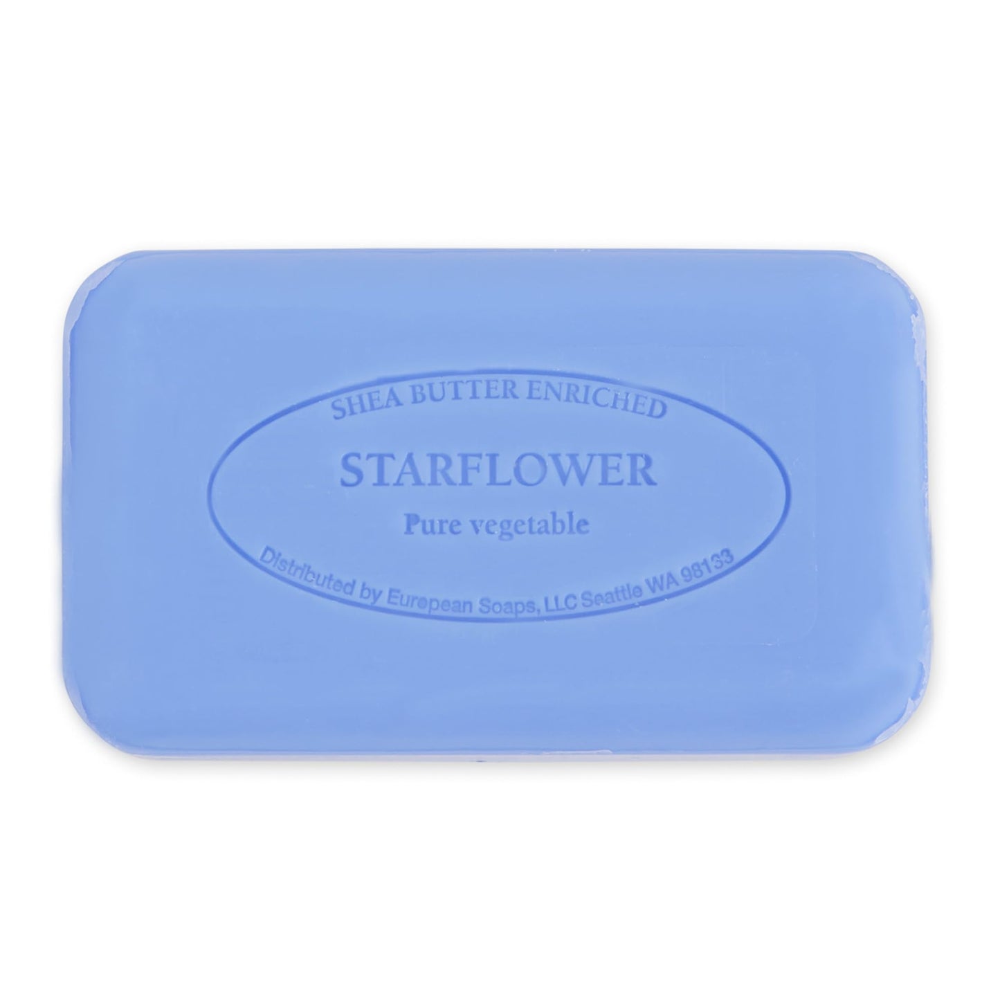 Pre de Provence Artisanal Soap Bar, Natural French Skincare, Enriched with Organic Shea Butter, Quad Milled for Rich, Smooth & Moisturizing Lather, Starflower, 5.3 Ounce