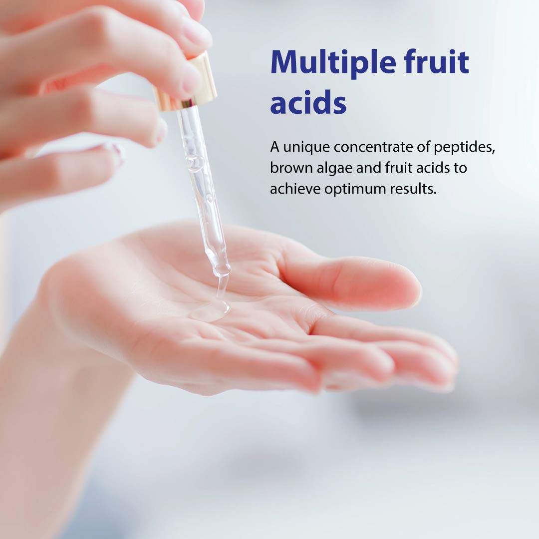Dr. Denese Mitostim Clinical Perfecting Concentrate For Pores & Lines with Fruit Acids, Peptides, Brown Algae, Chamomile & Hops - Skin Repair for Reduced Look of Enlarged Pores - Cruelty-Free - 1oz