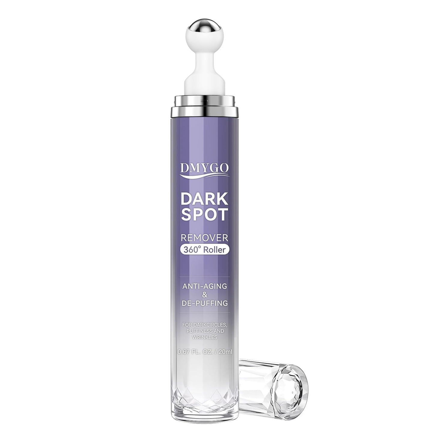 Dark Spot Remover for Face Body and Hands, Dark Spot Corrector for Melasma Age Spot Sun Spot, Brown Spot Remover for Women and Men with 360° Roller - 0.67 floz