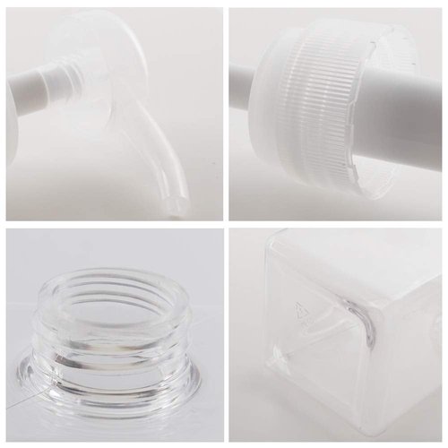 Pump Bottle, Refillable Plastic Empty Lotion Soap Dispenser Liquid Container for Bathroom Shampoo and Body Wash, 22oz/650ml Clear 2 Pack