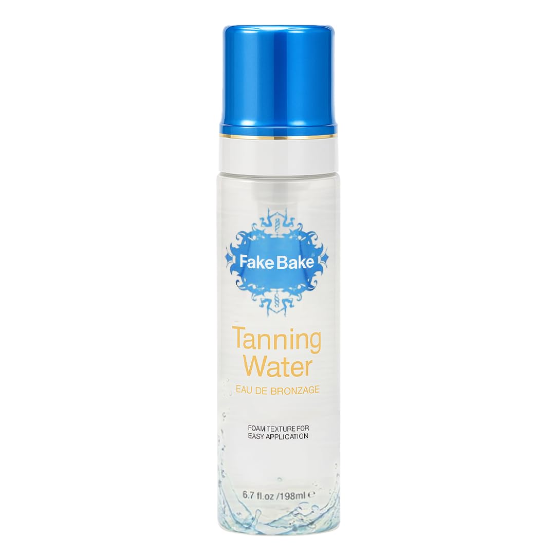 Fake Bake Foam Tanning Water Self Tanner Instant Glow with Hydrating Passion Flower Rejuvenation - Natural Looking Sunless Bronzing for Women & Men - 6.7 oz