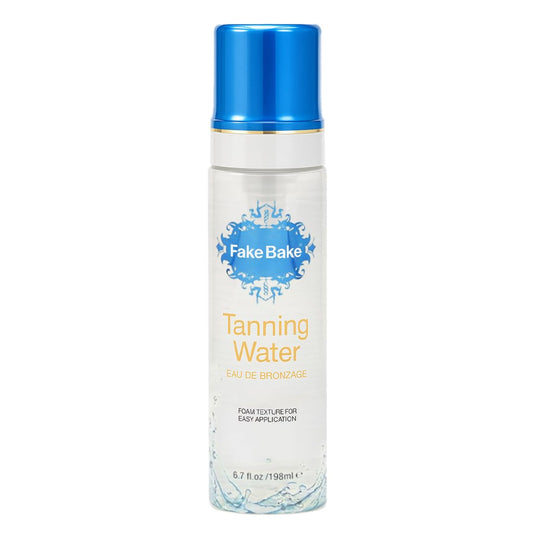 Fake Bake Foam Tanning Water Self Tanner Instant Glow with Hydrating Passion Flower Rejuvenation - Natural Looking Sunless Bronzing for Women & Men - 6.7 oz