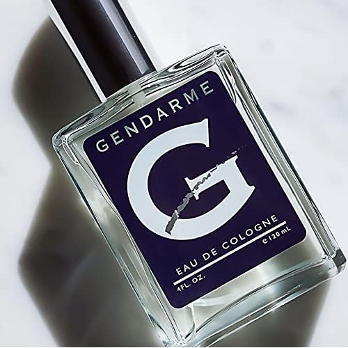 Gendarme Eau De Cologne 4 oz. Spray for Men - Crisp, Clean, Fresh Notes of Citrus, Bergamot, Verbena, Jasmine, Thyme, Lavandin, Lilac, Tonka Bean, Hint of Aged Leather