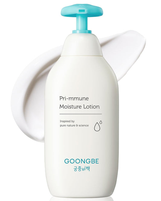 Goongbe Moisture Lotion - Korean Baby Body Moisturizer for Dry Skin | Hypoallergenic, Fast Absorbing, 11.8 oz