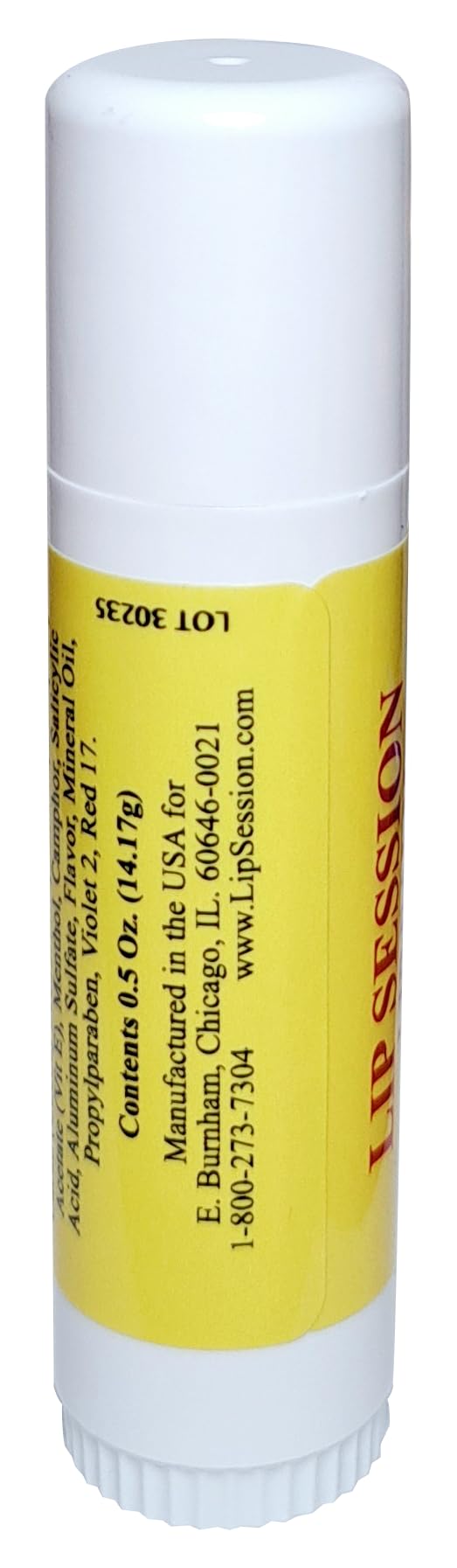 Lip Session Lip Balm Big Sticks – Assorted Flavors Vanilla Original, Strawberry & Banana - 3 Pack - 0.5 Oz. Each - With Vitamin E & Cocoa Butter - Moisturizes & Soothes Dry, Cracked, or Chapped Lips
