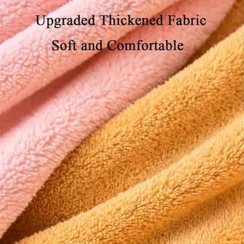 Probablei New Super Absorbent Hair Towel Wrap for Wet Hair,Microfiber Hair Drying Caps,Efficient Hair Towel,Absorbent Hair Towel Wrap with Bow,Fast Drying Cap for Curly Long Thick Hair (2pcs-1)