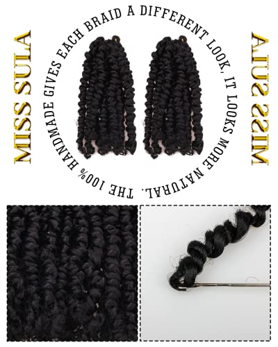 20 Inches 8 Packs crochet twists pre looped，Mixed Colors Combo Pack(6 packs 1B+ 1 pack T1B/27+1 pack T1B/30),Passion Twist Crochet Hair-Super Long Pre-twisted Hair Extensions(20"-8 Packs,1B+T27+T30)