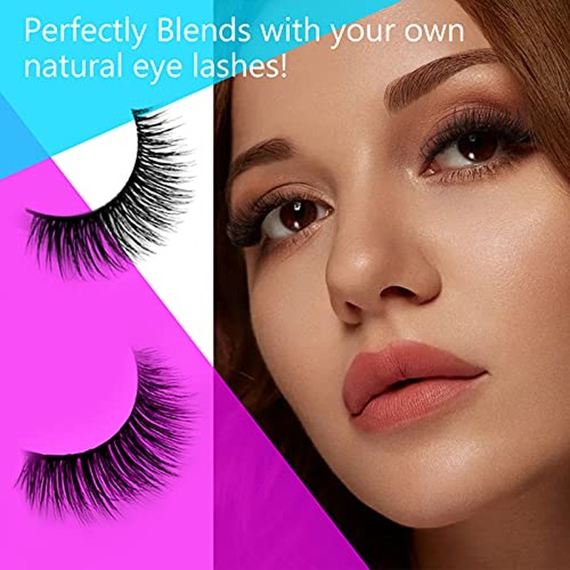 Bluesmurfs Cat Eye False Eyelashes Fox Eye Lashes False Eyelashes Natural Look Eyelashes Strip