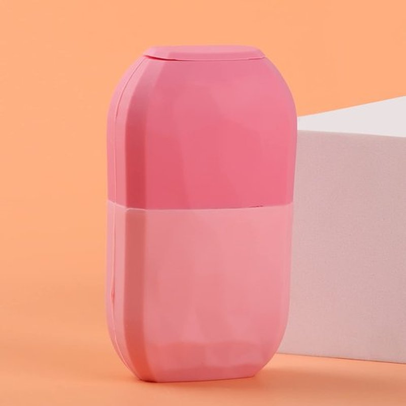 Ice Roller Mold-Ice Roller for Face and Eye，Beauty Cube Brighten Skin &Enhance Natural Glow &Remove Fine Lines，Facial Beauty Ice Roller Skin Care Tools (Diamond, pink)