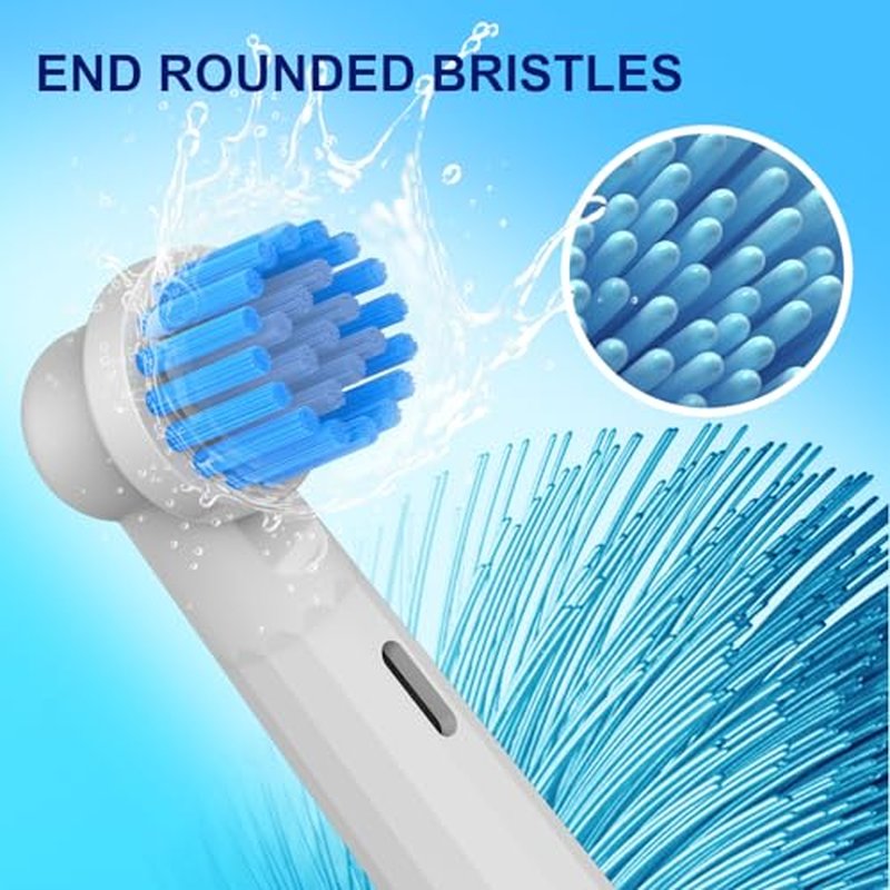 Replacement Heads Compatible with Oral B Braun Toothbrush, 10 Pcs Professional Toothbrush Heads for Oral B Replacement Heads, Brush Heads Refills for Oral B Pro 1000/1500/7500/3000/7000/8000/500 etc