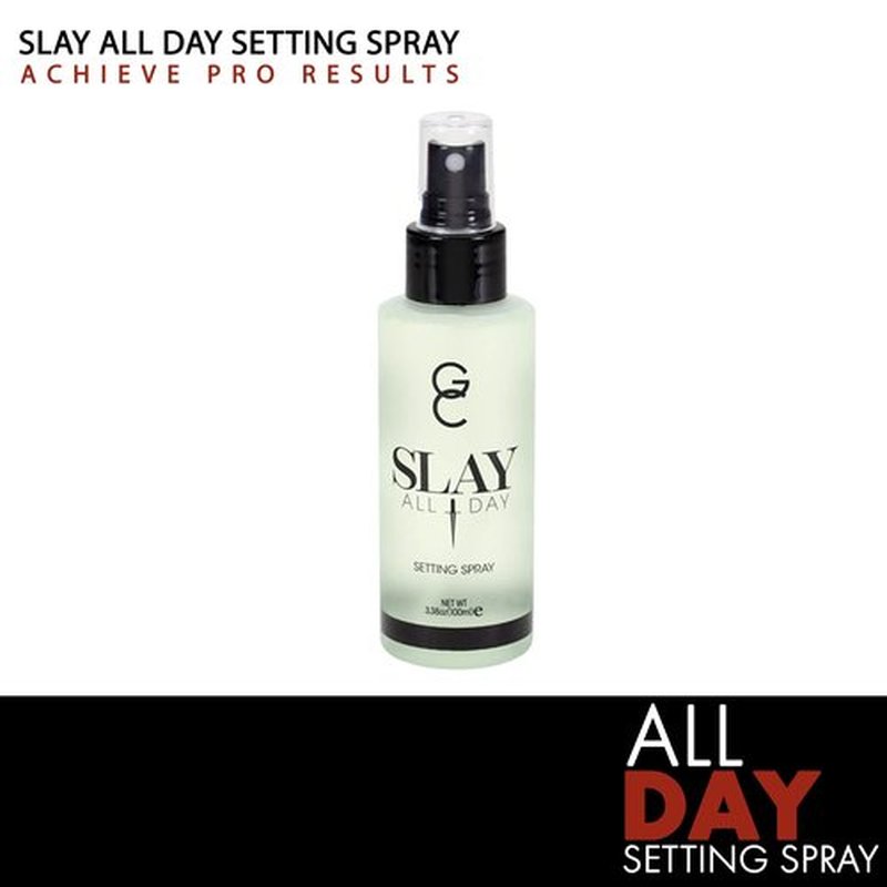 Gerard Cosmetics Slay All Day Makeup Setting Spray | Green Tea Scented | Matte Finish with Oil Control | Cruelty Free, Long Lasting Finishing Spray, 3.38oz (100ml)