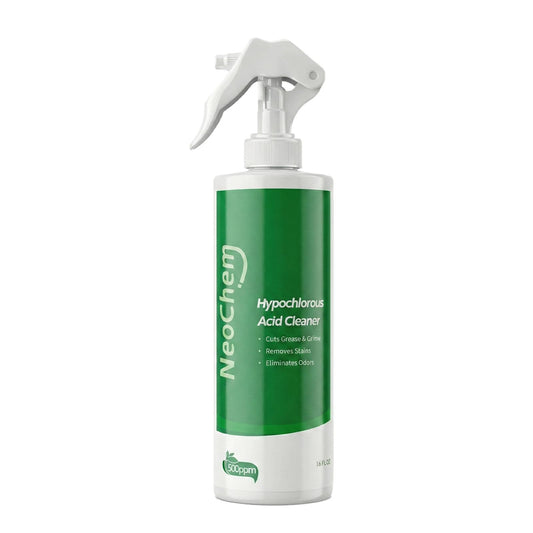 NeoChem Hypochlorous Acid Spray For Cleaning, 500ppm Hypochlorous Acid,Cuts Grease, Removes Stains, Eliminates Odors - No Rinse, No Harsh Fumes, Biodegradable