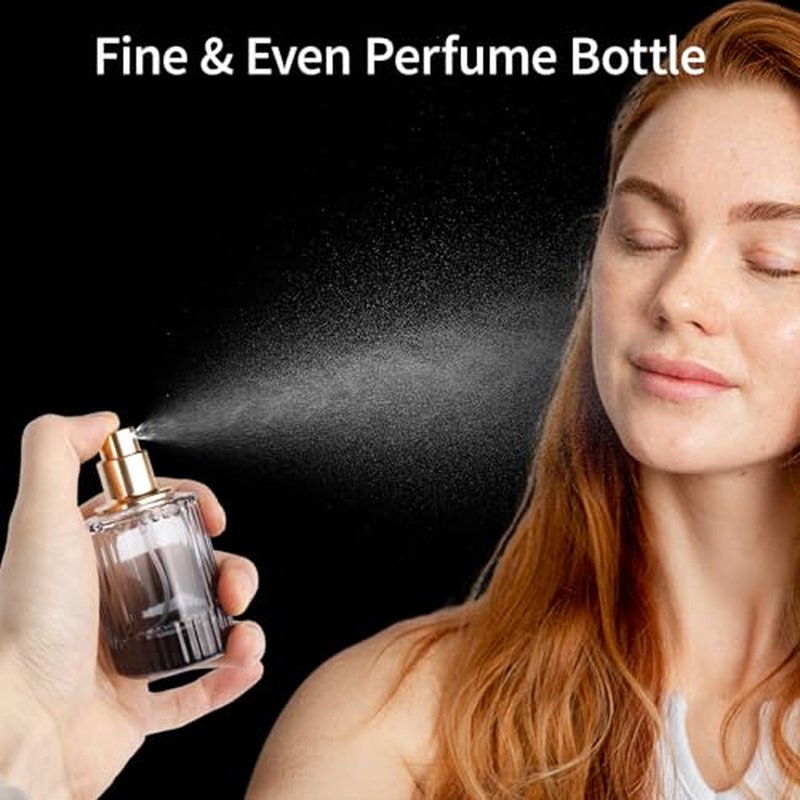 HXRYAGi Travel Vintage Perfume Bottle Empty, 2pcs 30ML High-quanlity Portable Perfume Atomizer with Funnel and Dropper, Fine Mist Leak-Proof Spray Atomizer Ideal for Perfume, Toner and Skin Care