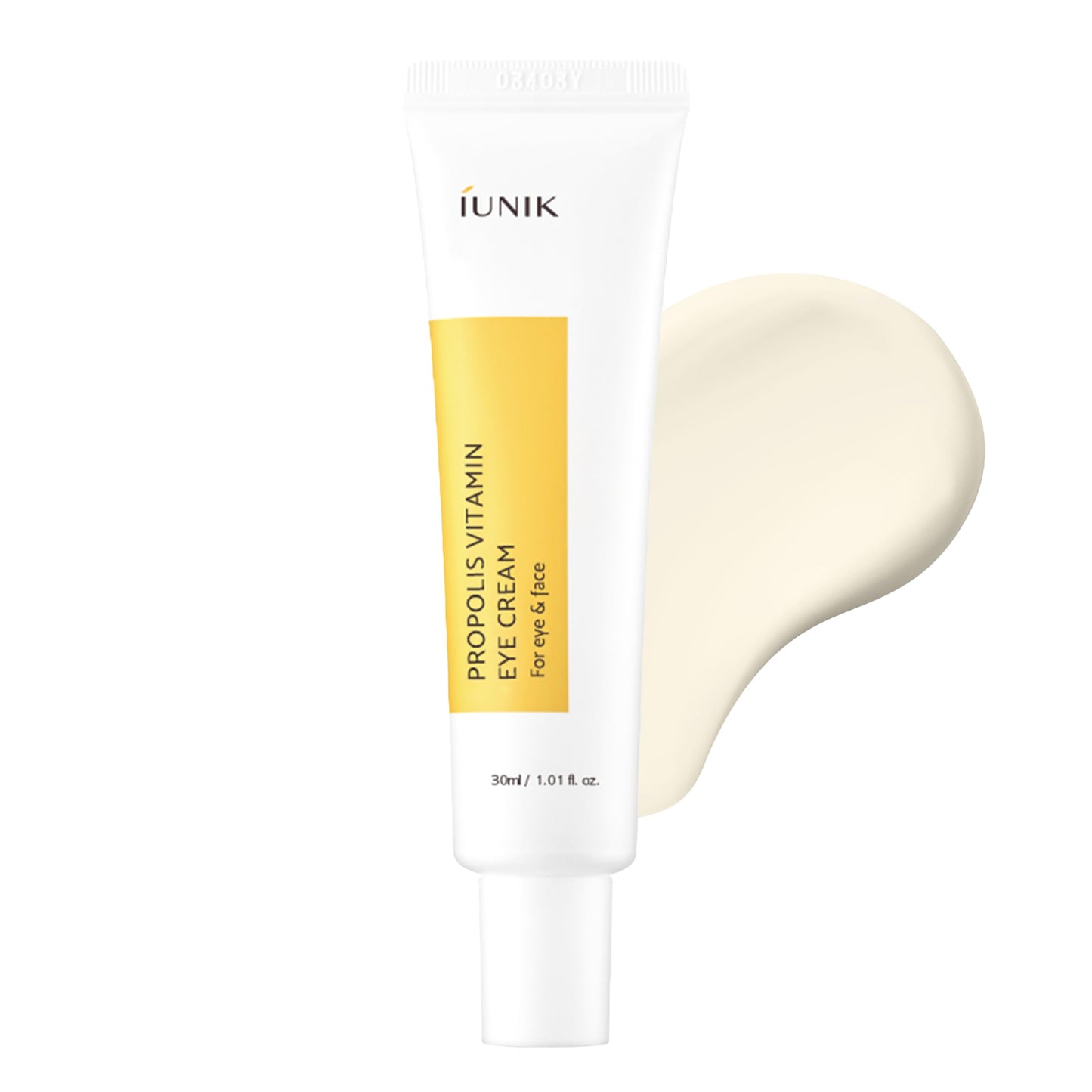 IUNIK Propolis Vitamin Eye Cream – Propolis & Vitamin C Lightweight Cream for Dark Circles, Puffiness & Fine Lines, Korean Skincare, 30ml / 1.01 fl oz