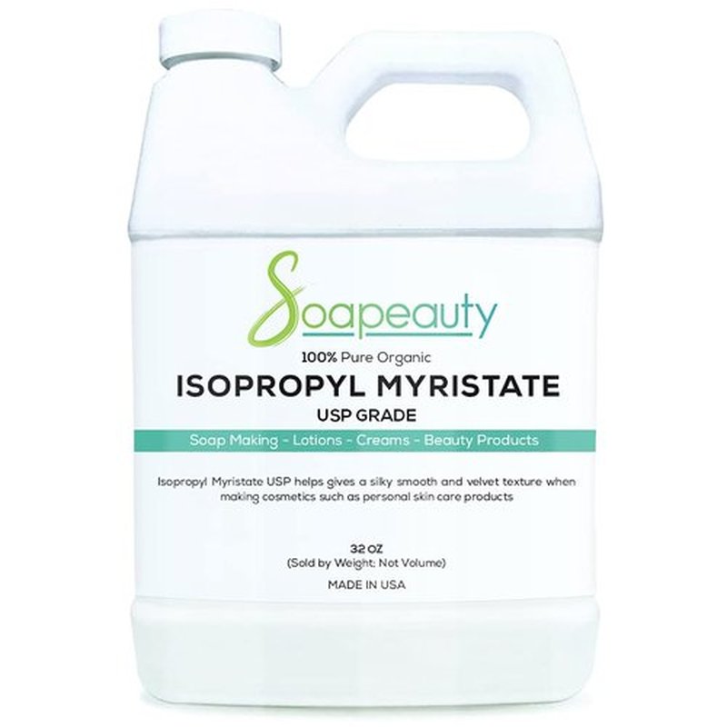 ISOPROPYL Myristate Cosmetic Grade for Soap Making, Fragrances, Shampoo, Creams & Lotion, Makeup & Adhesive Remover, Antiperspirants & Deodorants | (32 OZ)