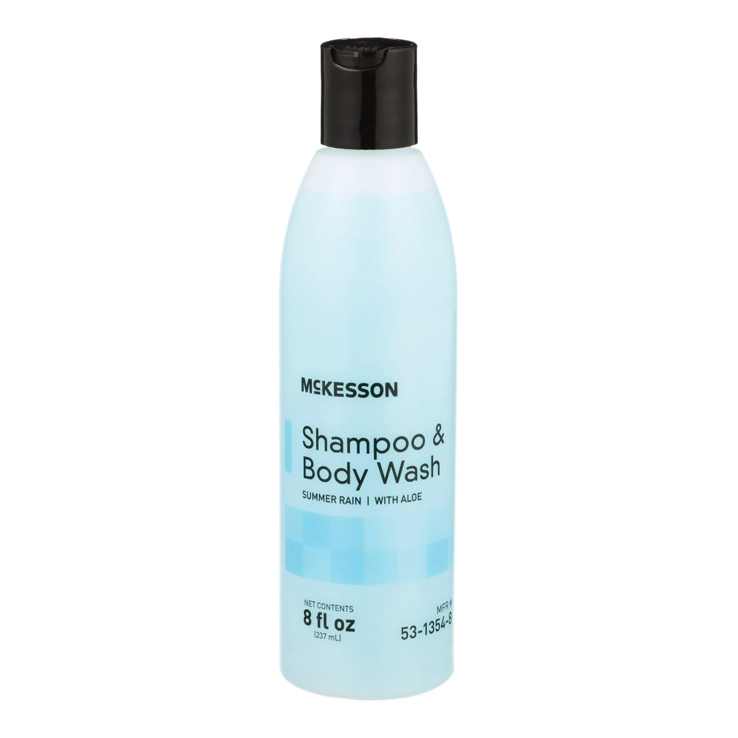 McKesson Body Wash and Shampoo with Aloe, Summer Rain Scent, 8 oz, 48 Count