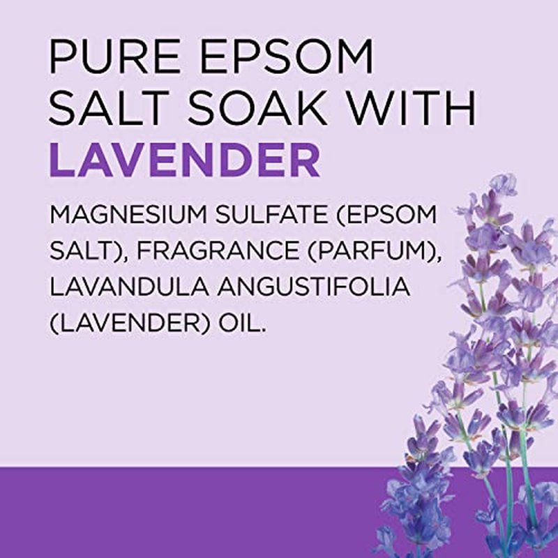 Dr Teal's Epsom Salt Soaking Solution, Soothe & Sleep, Lavender, 3lbs