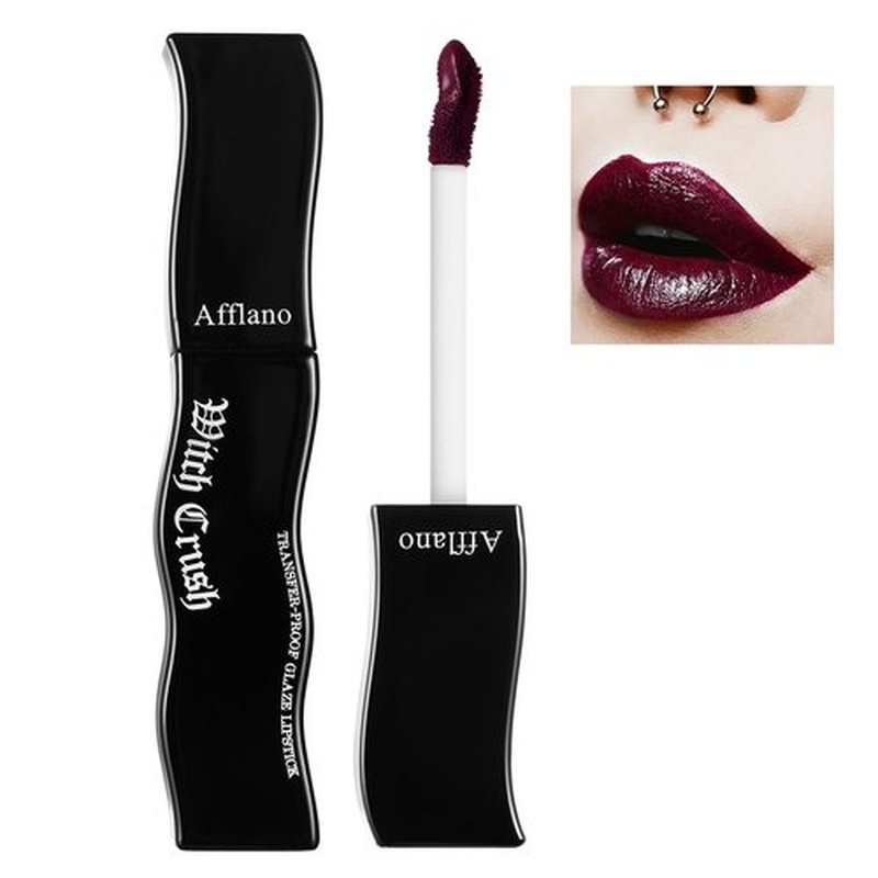 oygcee Gothic Lip Gloss - Non-Sticky, Long-Lasting, High Pigmented Gloss with Glossy Finish | Moisturizing, Smudge-Proof Lip Gloss for Halloween, Cosplay & Gothic Makeup