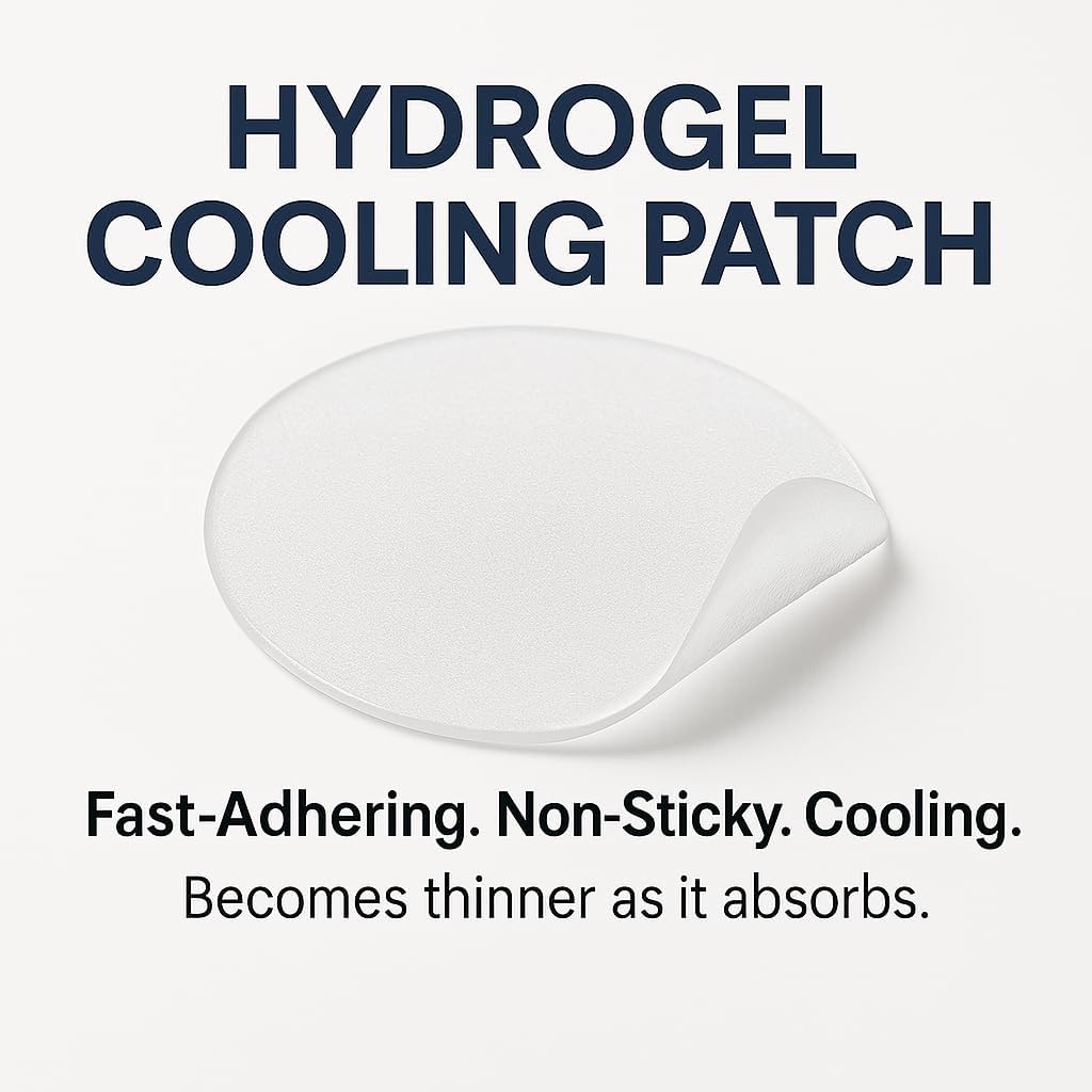 AD SOLUTION Ato Fast Calming Patch for Skin Redness, Itching & Flare-Ups – Soothing Hydrogel for Sensitive Skin with Cica & Panthenol – 10 Pairs
