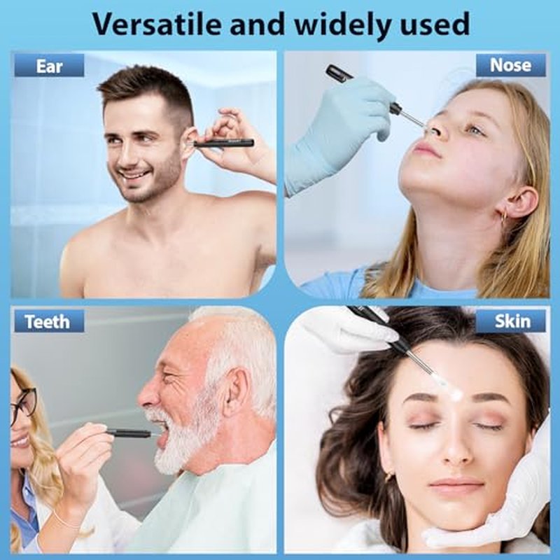 JEGOAT Ear Wax Removal, Ear Wax Removal Tool with 1296P HD Camera and 6 LED Lights, Ear Cleaner with 10 Ear Pick, Upgrade Ear Wax Removal Tool for iOS and Android (Black)
