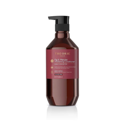 Thickening Conditioner for Fine Hair - Theorie Fig & Manuka - Sulfate-Free, Color Safe, 800mL