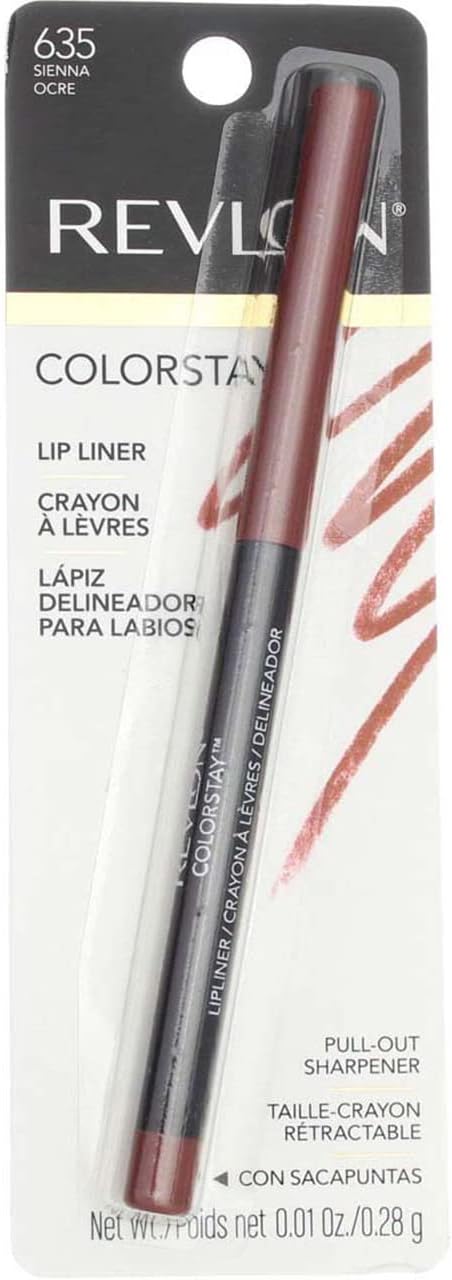 Revlon ColorStay Lipliner with SoftFlex, Sienna [635] 1 ea (Pack of 3)