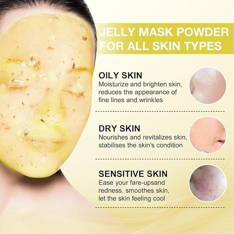 Jelly Face Mask - Hydrating Peel-Off Gel for Deep Skin Moisture | 23 Fl Oz Chamomile
