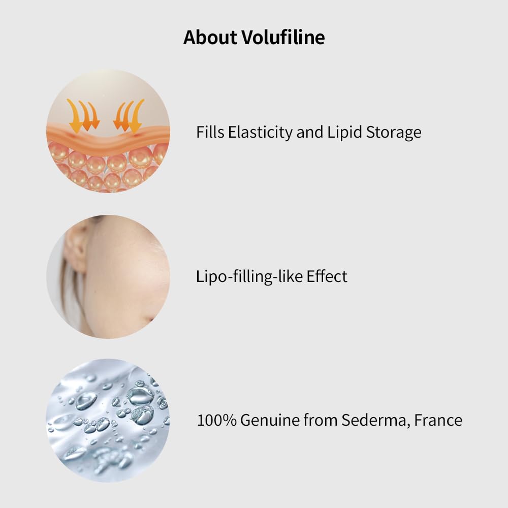 Volufiline Serum, Pure Volufiline Oil for face, breast, butt, under eyes, Skin Elasticity, 100% Genuine, France Sederma, Cosmetic Ingredient booster korean volifiline glass bottle, 0.5 fl. oz. / 15 ml