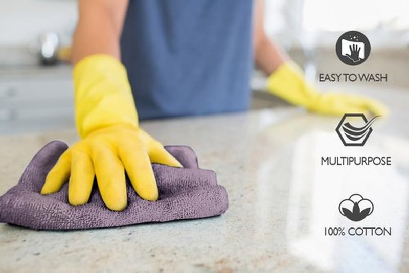 Premium Wash Cloths Pack of 12 (13" x 13" Inches)- 100% Combed Ring Spun Cotton WashCloth - Luxury Washcloths – Ultra Soft Face Towels - Highly Absorbent Wash Cloth for Face (Purple Ash)