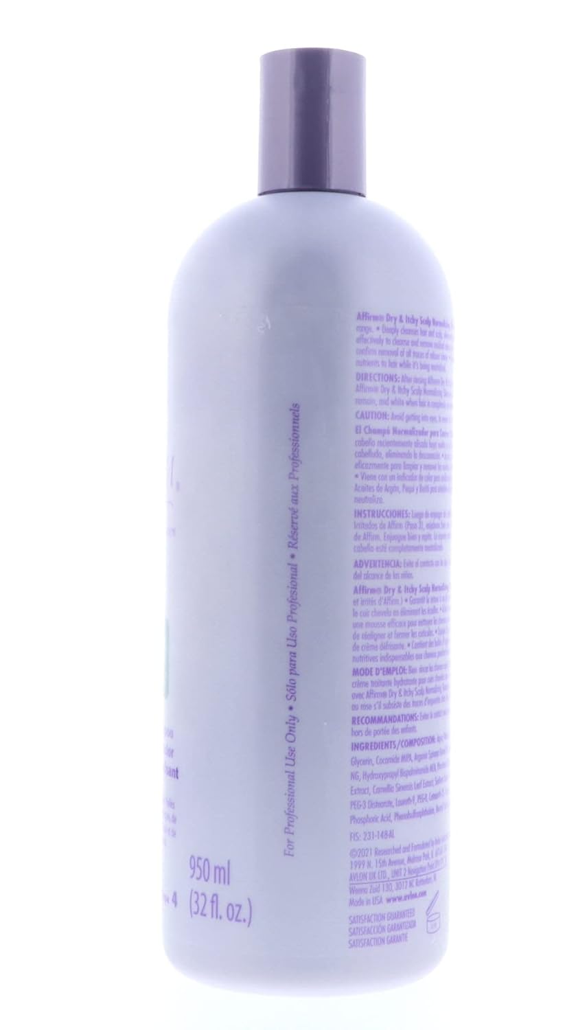 Avlon Affirm Dry & Itchy Scalp Normalizing Shampoo - 32 oz for Healthy Hair