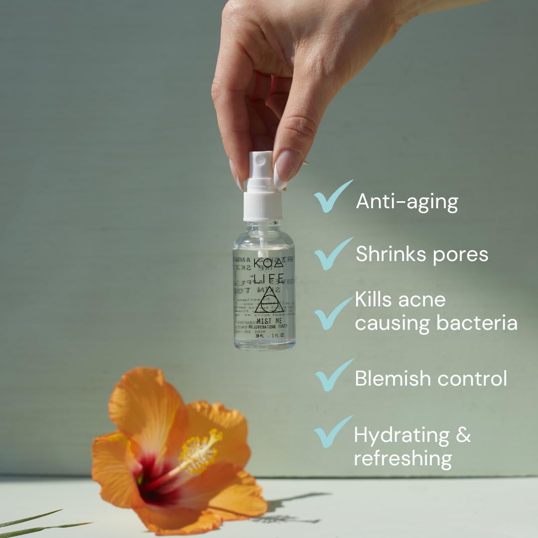 Copper Peptide Anti-Aging Facial Toner - Collagen Boosting Skin Repair Solution with Natural Plant-Based Formula, Vitamins for Hydration, Plumping, and Glowing Skin, 1.7 Fl OZ