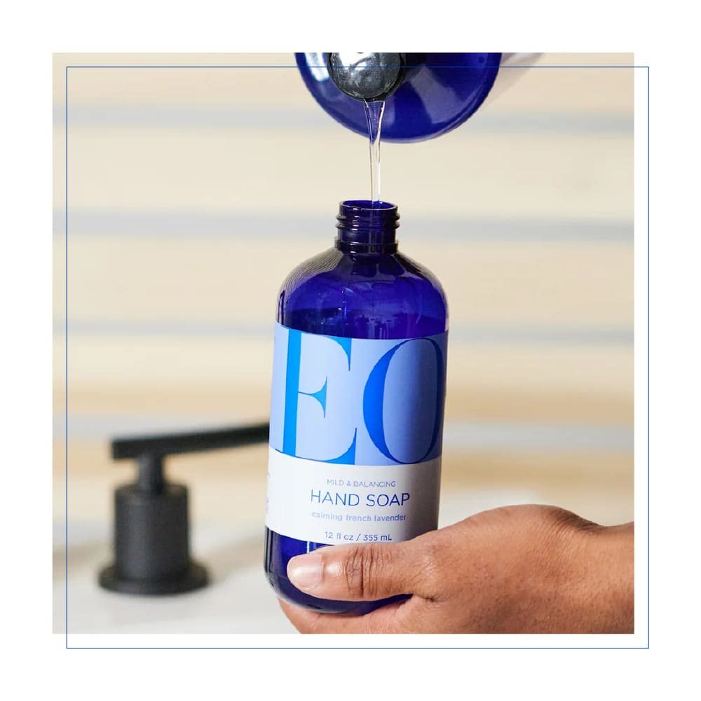 EO Body Oil for Massage & Moisture, French Lavender, 8-Ounce Bottles (Pack of 2)