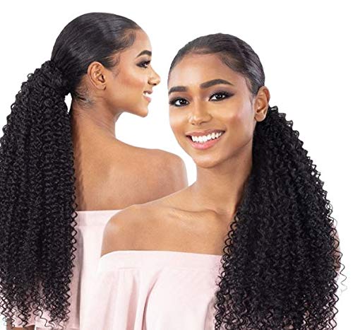Organique Mastermix Shake N Go Synthetic Pony Pro Ponytail - BOHEMIAN CURL 32" (2 Dark Brown)
