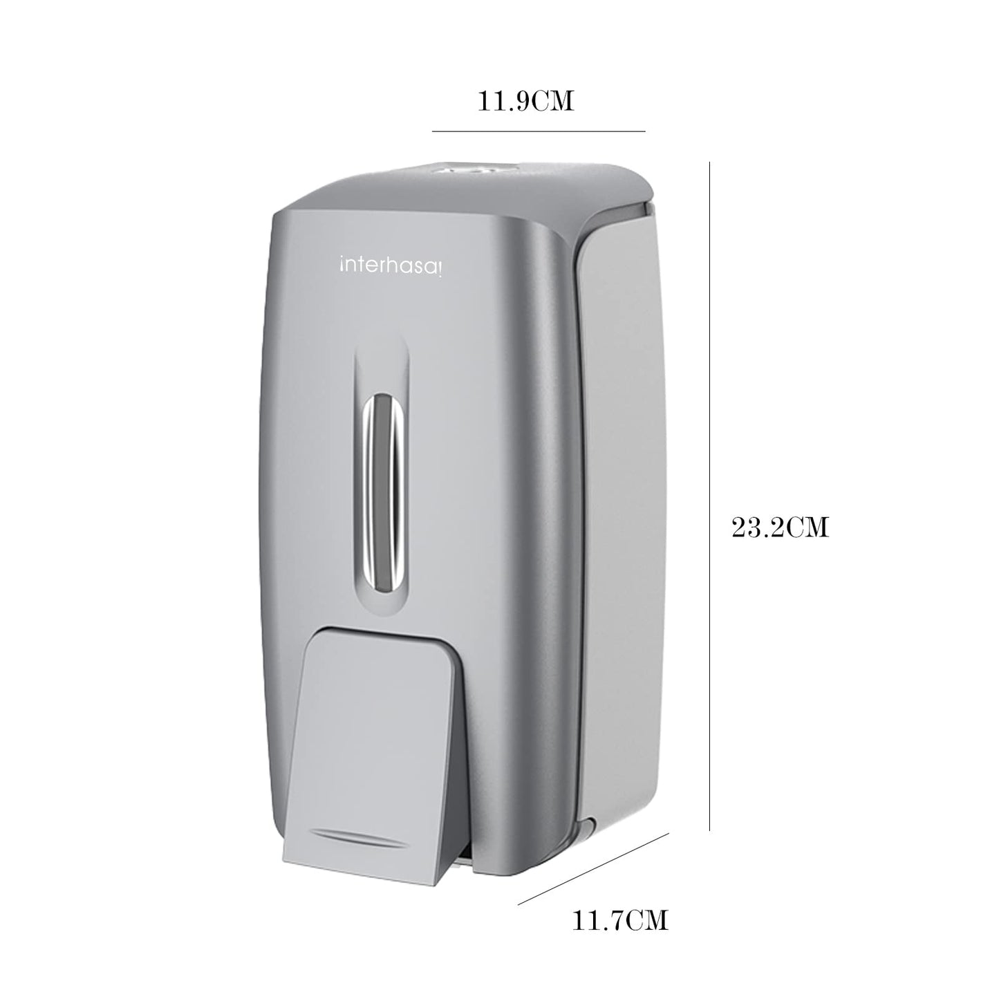 interhasa! Soap Dispenser Wall Mount Refillable 28oz Hand Sanitizer Dispenser Commercial Hand Soap Dispenser for Bathroom Support Liquid Gel Soap