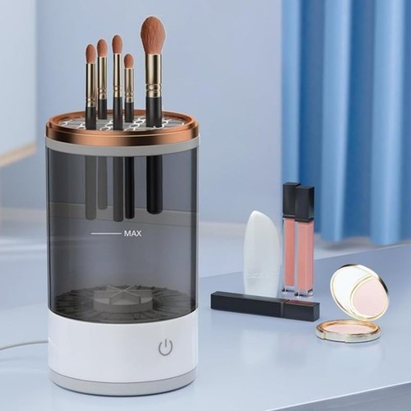 The Cozy Luna-The Cozy Luna Brush Cleaner,Cozy Luna Makeup Brush Cleaner,Make Up Brushes Cleaner Cozy Luna,Cosmetic Brush Cleaner,Brush Cleaner (Black,Plug-in)