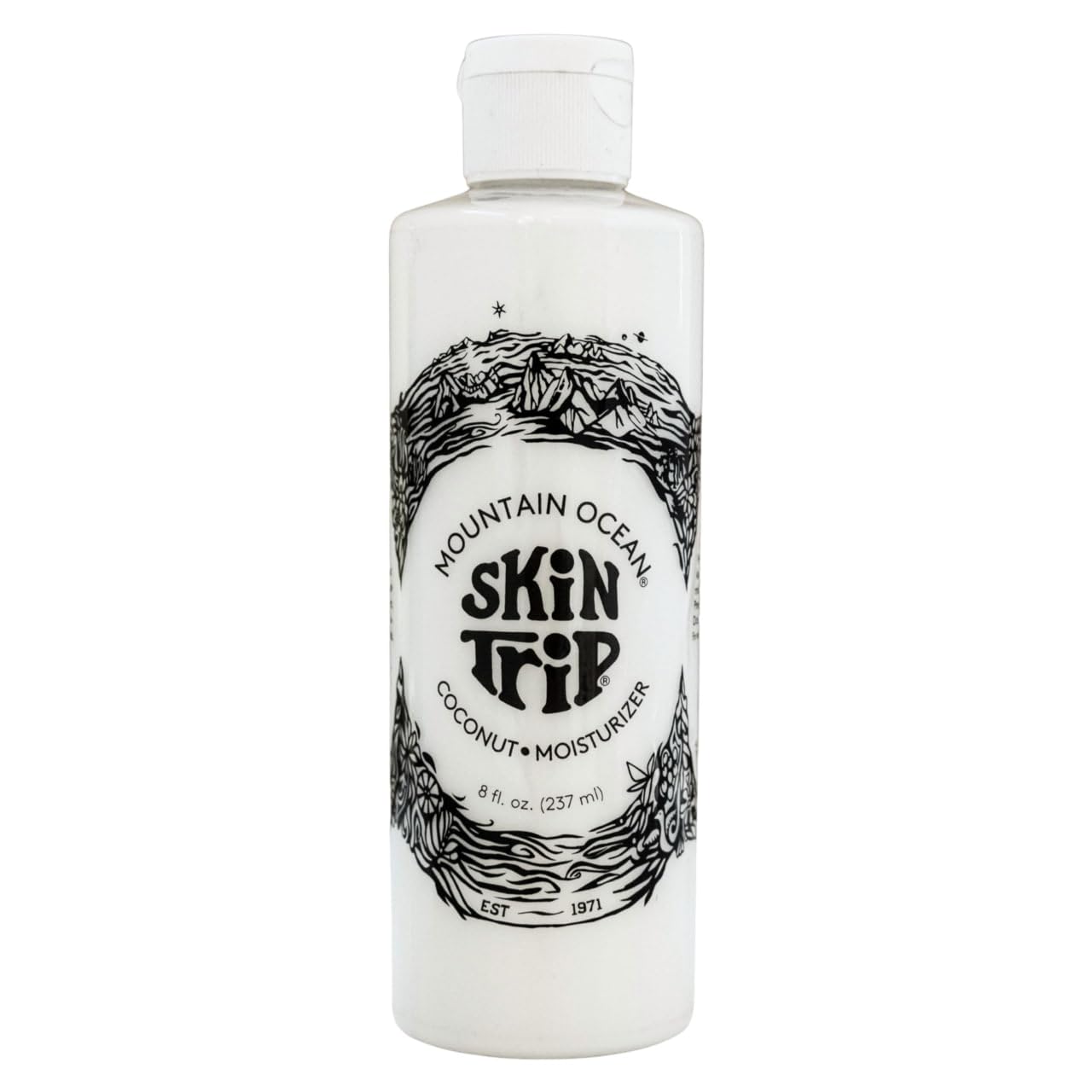 Mountain Ocean The Original Skin Trip Coconut Body Lotion, 8 Oz, Lightweight, Fast Absorbing Moisturizer, with Coconut Oil, Aloe Vera, & Lanolin (New Look, Same Formula)