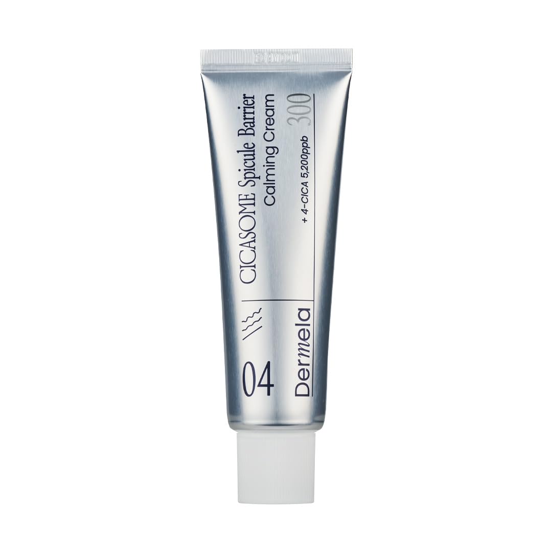 Dermela Cicasome Spicule Barrier Calming Cream, Daily Care Ultra-Hydrating & Soothing with Hyaluronic Acid & Glycerin, 1.69 fl oz (50 mL) | Korean Skincare for Sensitive & Acne-Prone Skin
