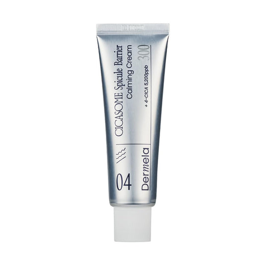 Dermela Cicasome Spicule Barrier Calming Cream, Daily Care Ultra-Hydrating & Soothing with Hyaluronic Acid & Glycerin, 1.69 fl oz (50 mL) | Korean Skincare for Sensitive & Acne-Prone Skin