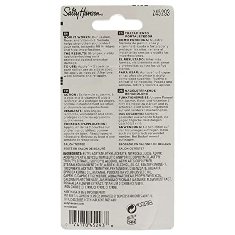 Sally Hansen Nail Rehab™, Nail Strengthener, Nail Protectant, Nail Serum, Includes Jasmin, Rose and Vitamin E
