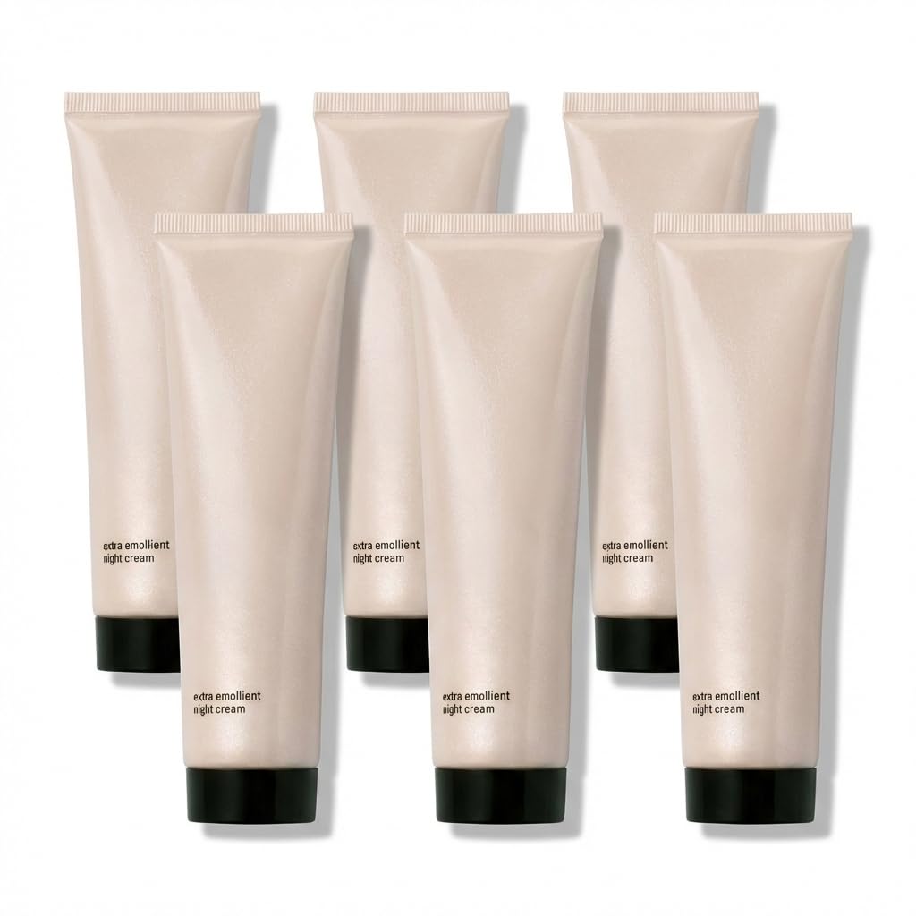 Extra Emollient Night Cream – Set de 6 Travel Size (.42 oz c/u) – Hidratación Intensa para Piel Muy Seca – Manos, Codos, Pies – Total 2.52 oz