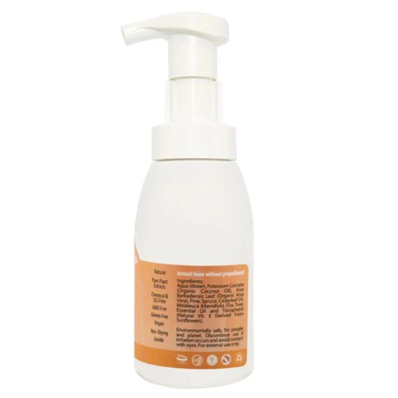Plantlife Frankincense Myrrh Foam Soap - Gentle, Moisturizing, Plant-based Foam Soap - Ideal for use as a Hand & Body wash, Shaving Cream, and Foaming Fun for Kids - Made in California 8.5 oz